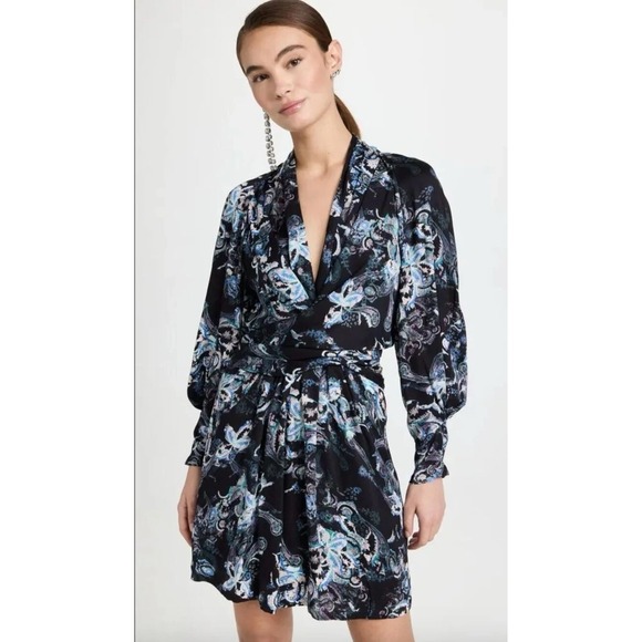 IRO Dresses & Skirts - IRO Paris‎ Camolla Faux Wrap Dress Black Womens Size 32 US 0